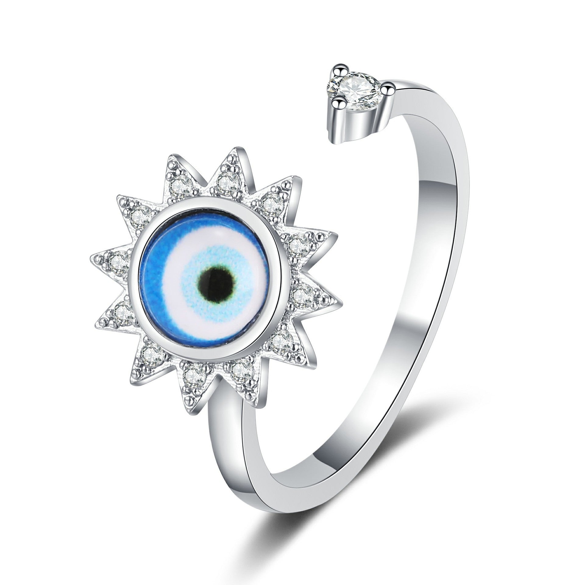 Anxiety Relief Clover Decompression Zircon Ring