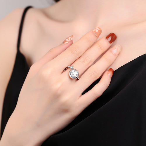 Anxiety Relief Clover Decompression Zircon Ring