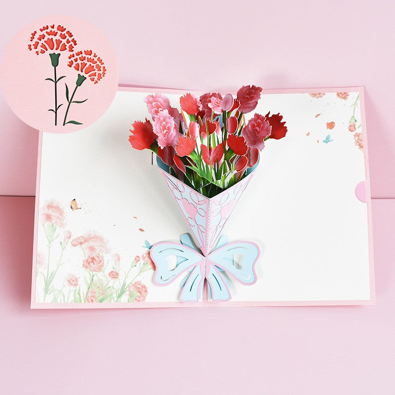 3D Flower Bouquet Card