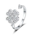 Anxiety Relief Clover Decompression Zircon Ring
