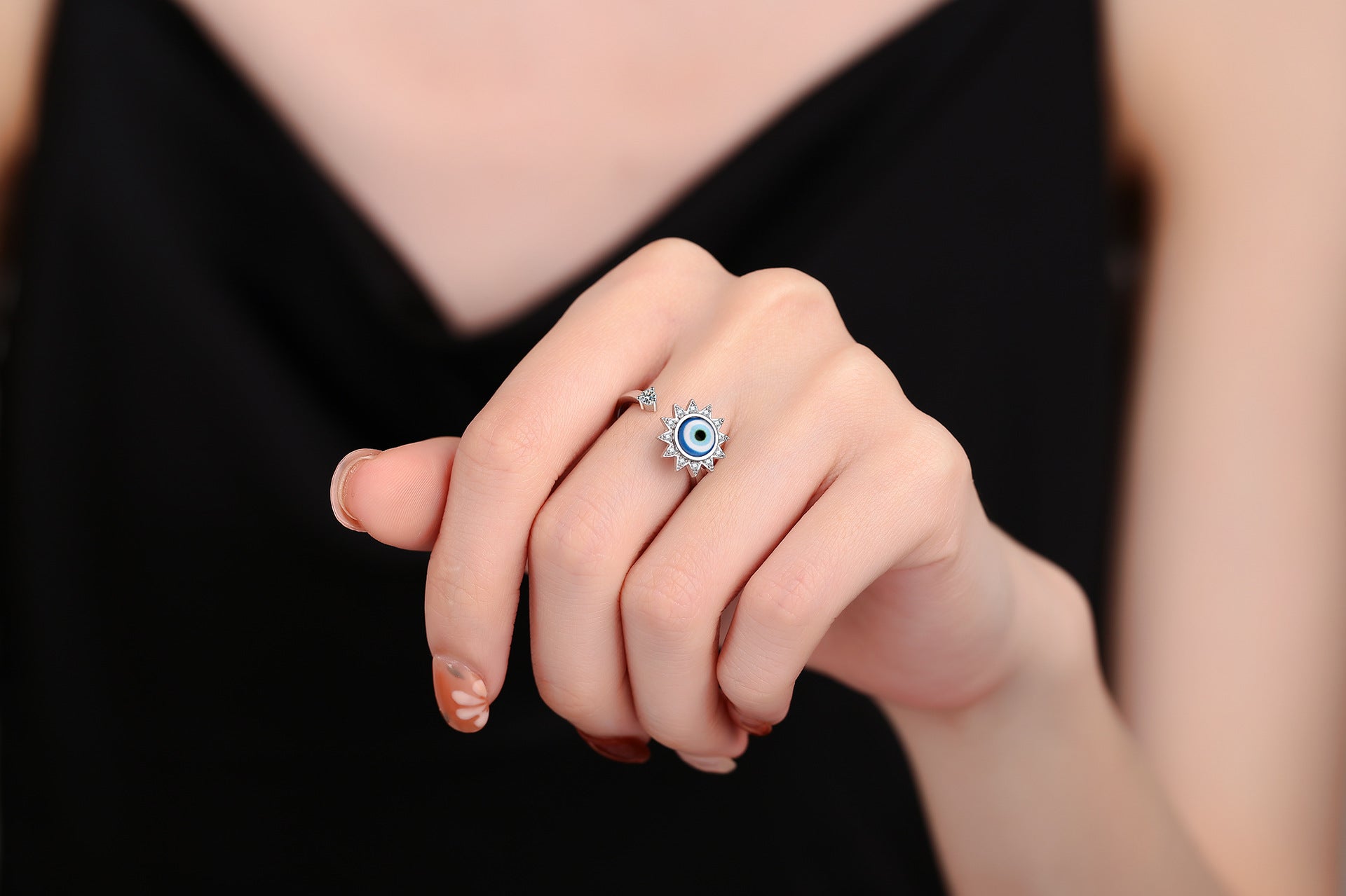 Anxiety Relief Clover Decompression Zircon Ring